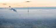 Nebel in der Morgendämmerung Berlin